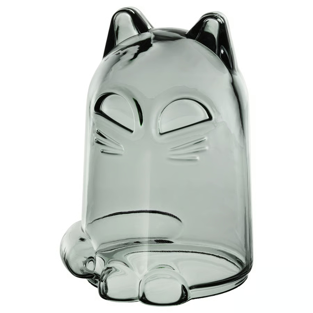 IKEA KUSTFYR Decoration, Cat Dark Gray, 4¾" (505.996.14) NEW